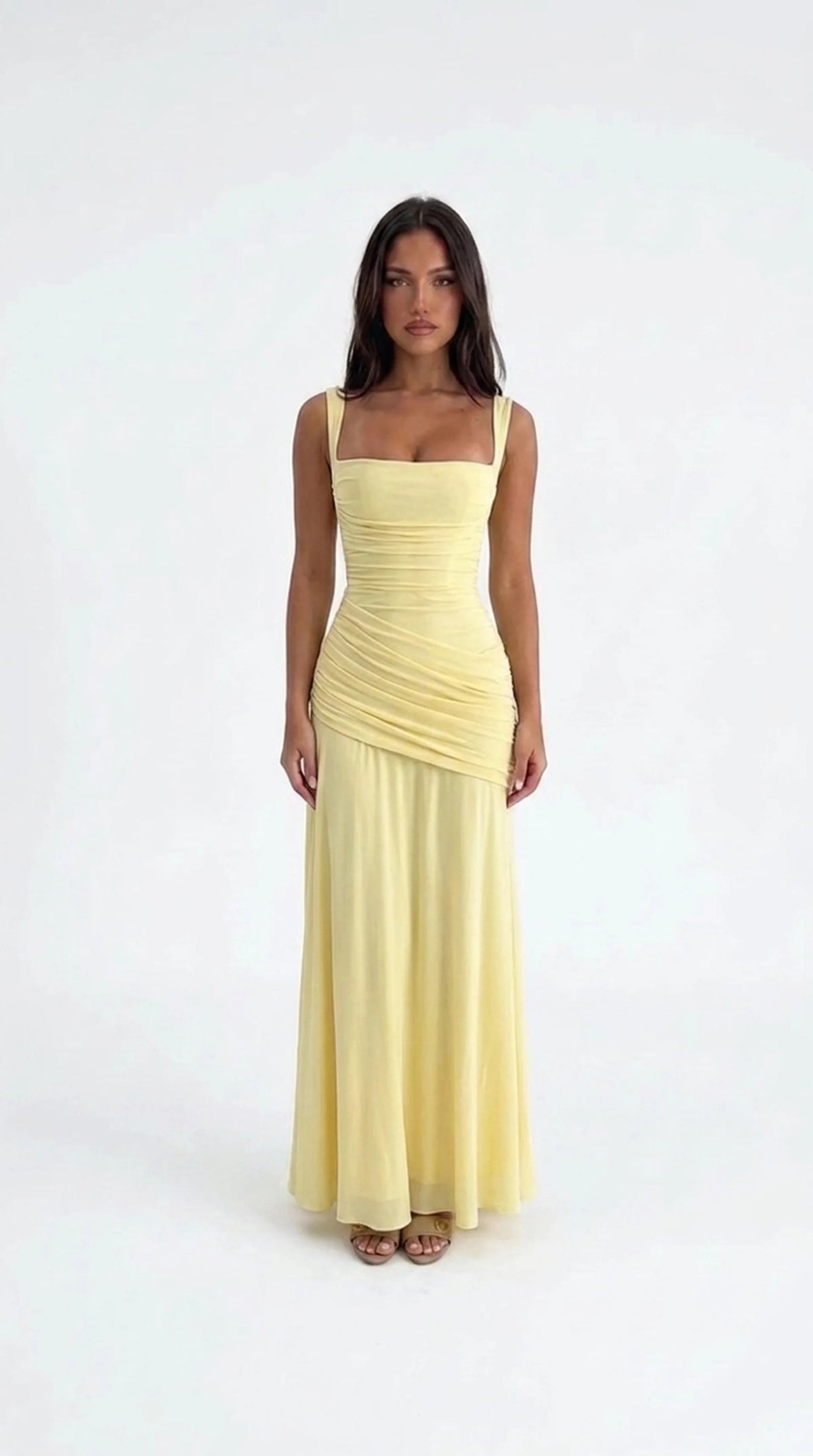Cinched Waist Slip Gown