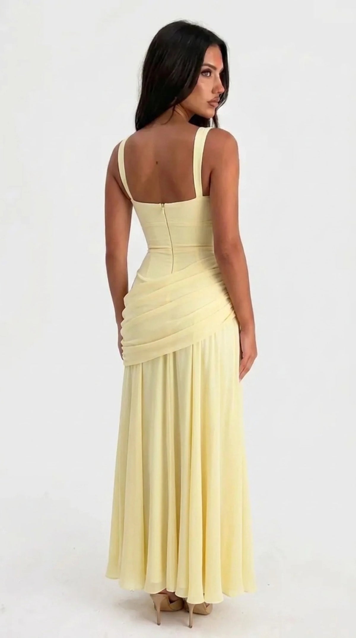 Cinched Waist Slip Gown