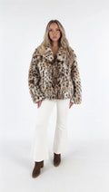 "Luna" Leopard-Felljacke