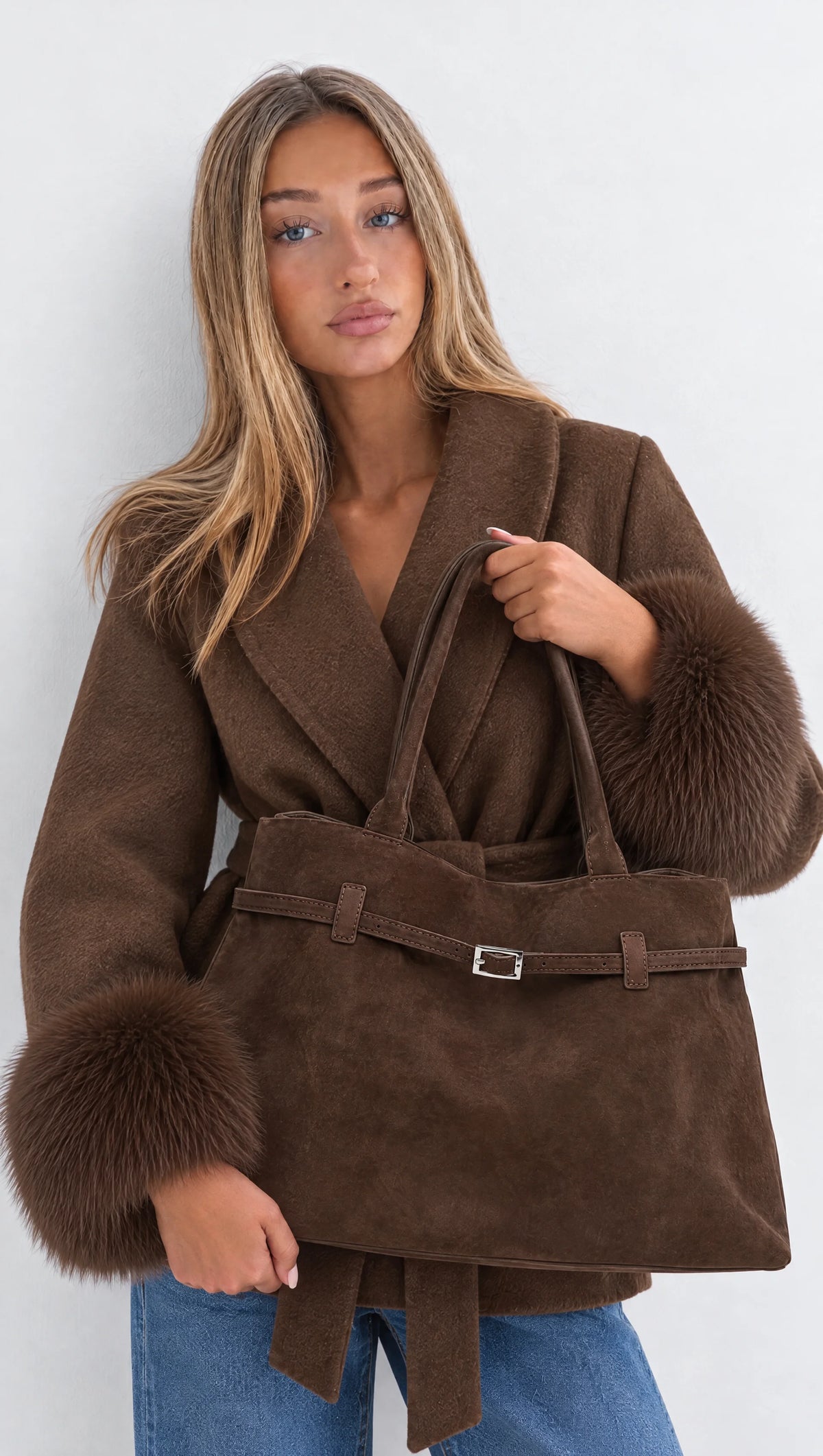 „Margaux“ Shoulder Bag — Chocolate